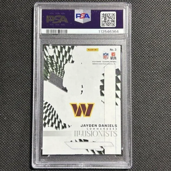 2024 Illusions Jayden Daniels Illusionists Rookie Card RC #3 Commanders - Picture 2 of 2